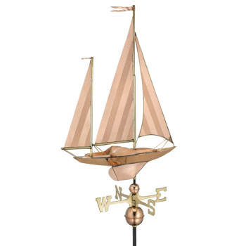 22 inch Copper Sailboat