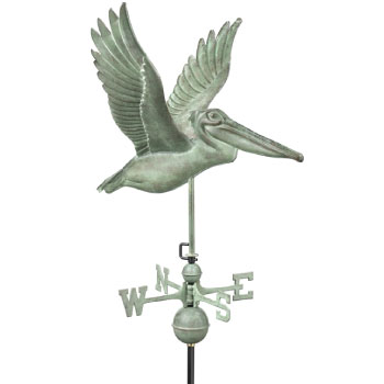 Patina Pelican Weathervane