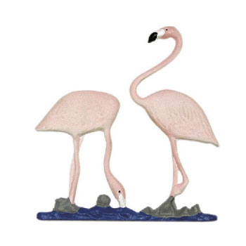30 inch Painted Flamingo