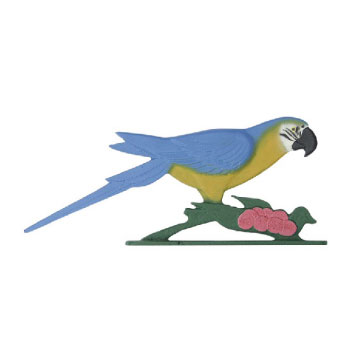 30 inch Painted Macaw Weathervane
