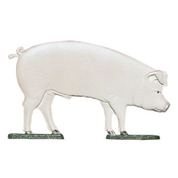 30 inch Painted Pig Weathervane