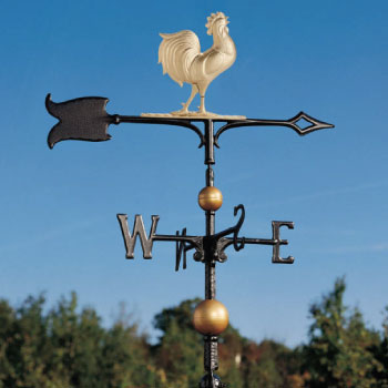 30 inch Full Bodied Rooster Weathervane