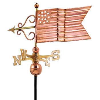 31 inch Copper American Flag