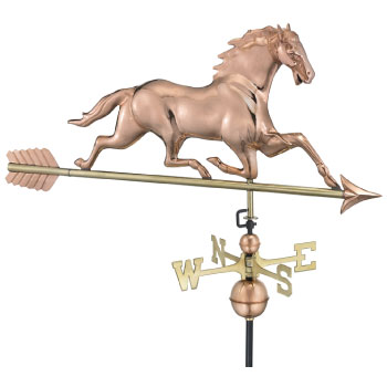 33 inch Copper Horse with Arrow