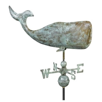 Blue Verde Copper Whale