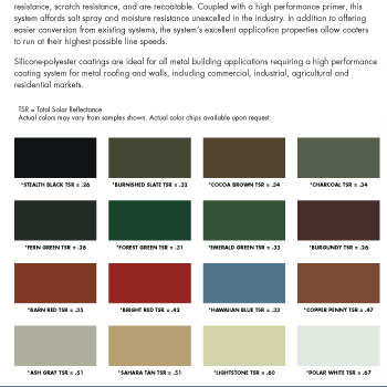 Varco Pruden Color Chart