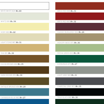 Varco Pruden Color Chart