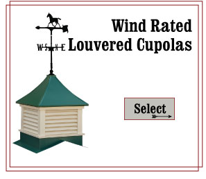 Wind Rated Louvered Cupola